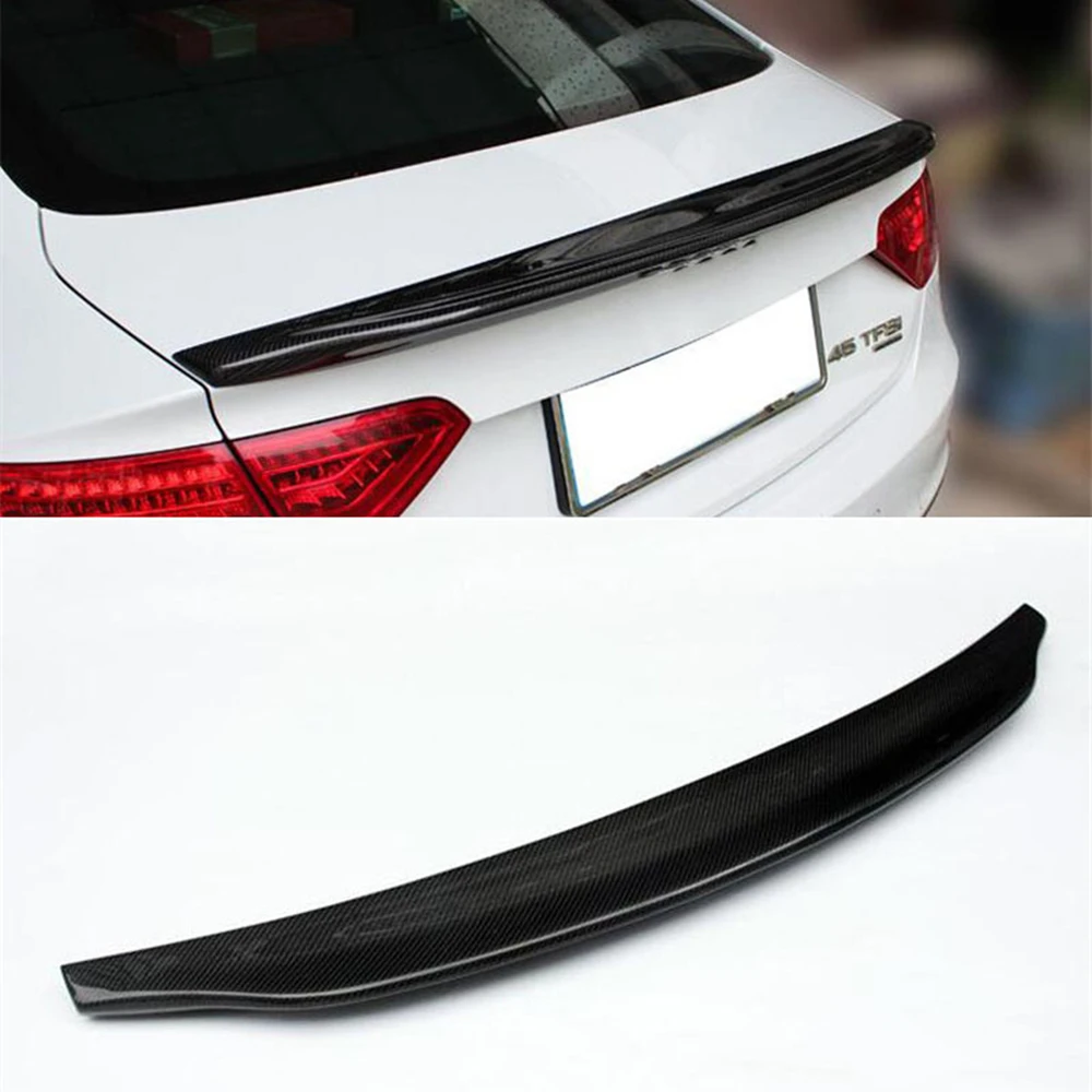 

For Audi S5 RS5 2 Door Coupe 2009-2016 Cat Style Rear Spoiler Wing Carbon Fiber Car Tailgate Lid Trim Decklid Splitter Trunk Lip