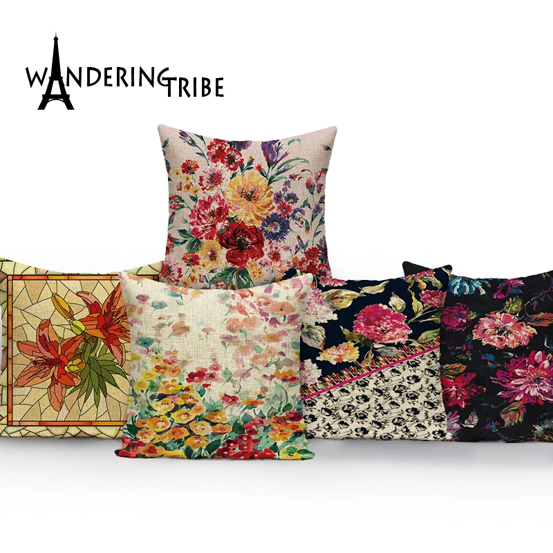 

Винтажная декоративная наволочка для подушки, 45x45 см