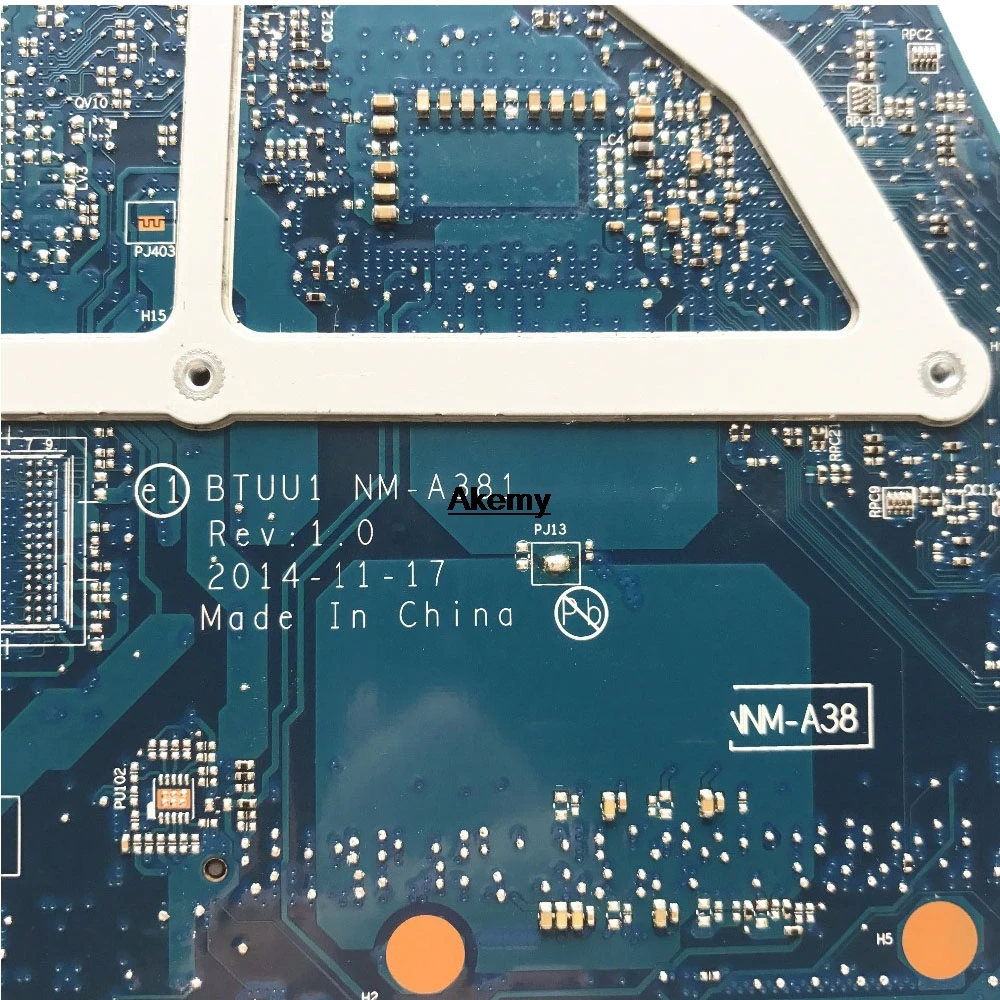 

NM-A381 laptop motherboard For Lenovo YOGA3 14 Laptop Motherboard BTUU1 NM-A381 REV:1.0 with I3-5005U original mainboard
