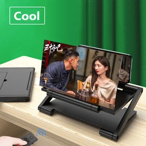 2021 new mobile phone screen magnifier 3d enlarger magnifying video amplifier projector bracket desktop holder stand for phone free global shipping