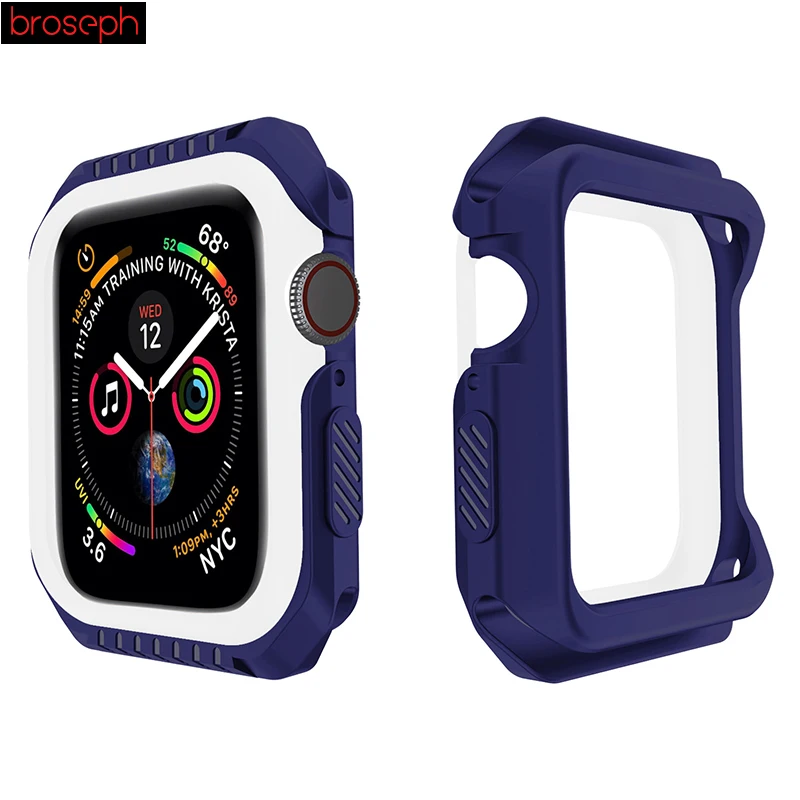 Чехлы для часов Apple watch Series 4 40 мм 44 мм защитный чехол для Iwatch 3 2 1 38 мм 42 мм аксессуары для часов