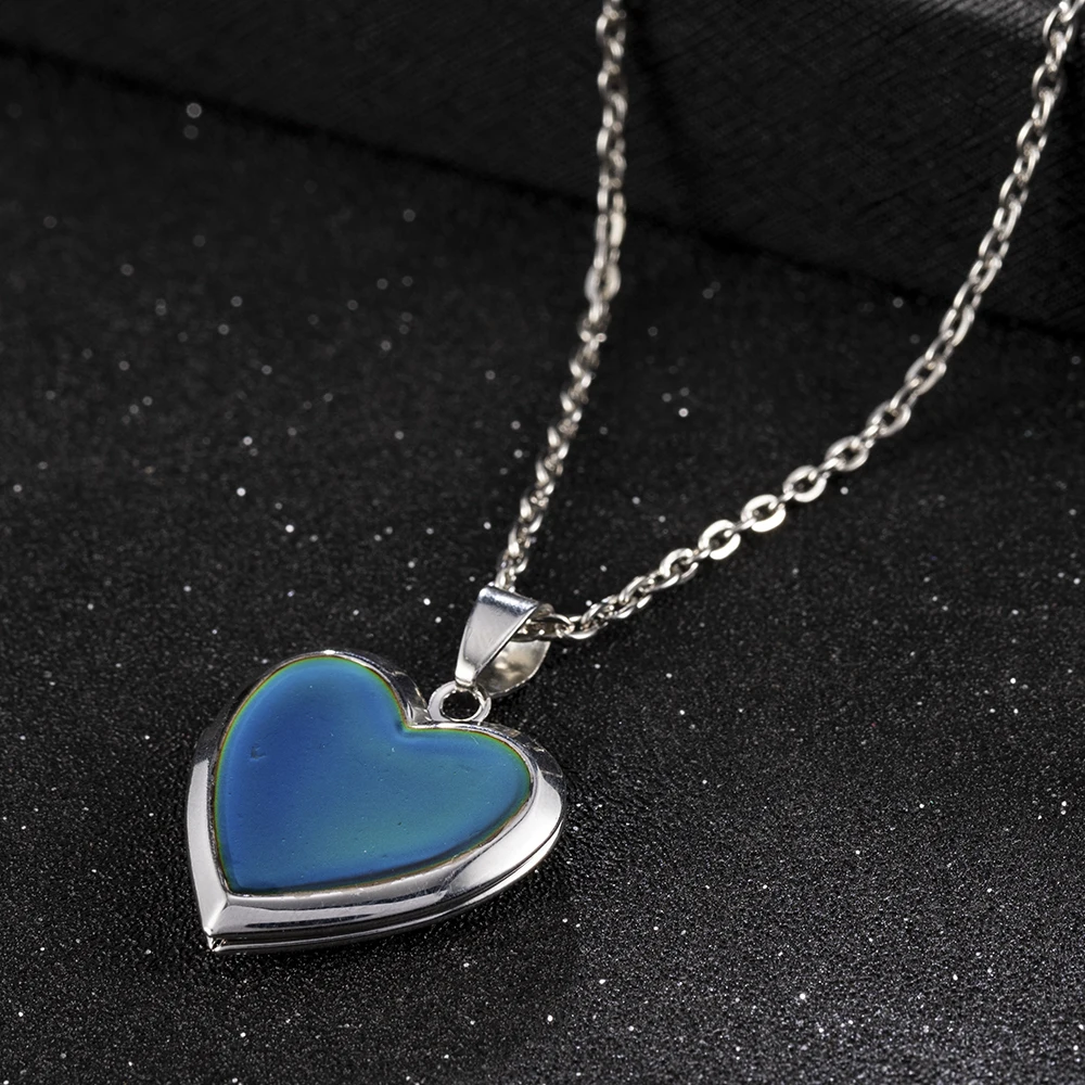 Романтическое ожерелье с фоторамкой и кулоном в виде сердца | Украшения