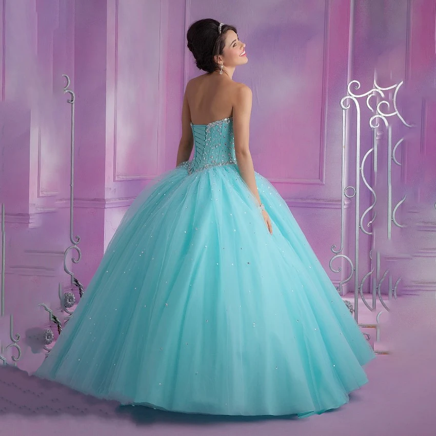 Бальное платье пышные платья 2020 милое с бисером и кристаллами 16 Vestidos De 15 Anos для