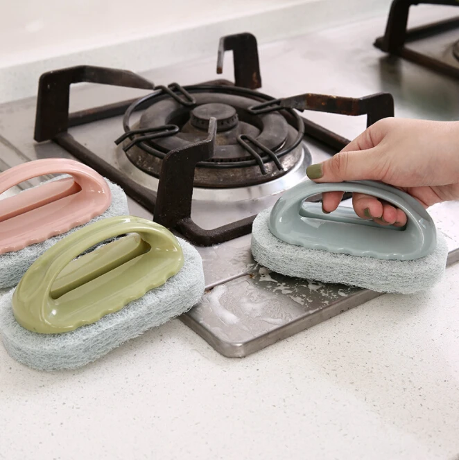 Горячая Распродажа Emery губка ластик ручка для мытья раковины кастрюли чаши