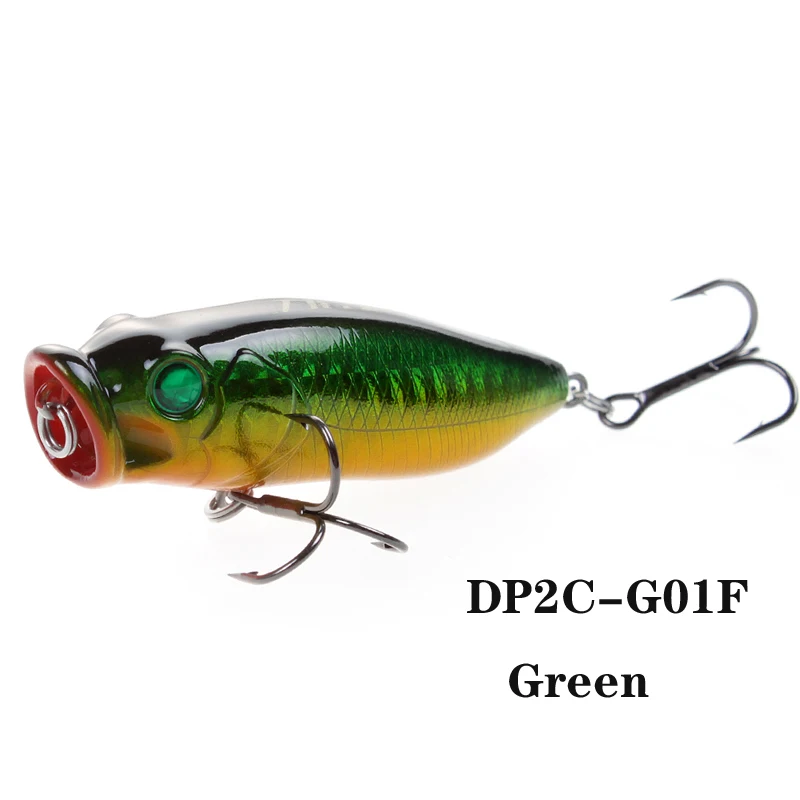 

Lutac 65MM 10G Popper bait crankbait Treble hook Plastic Fishing Lure