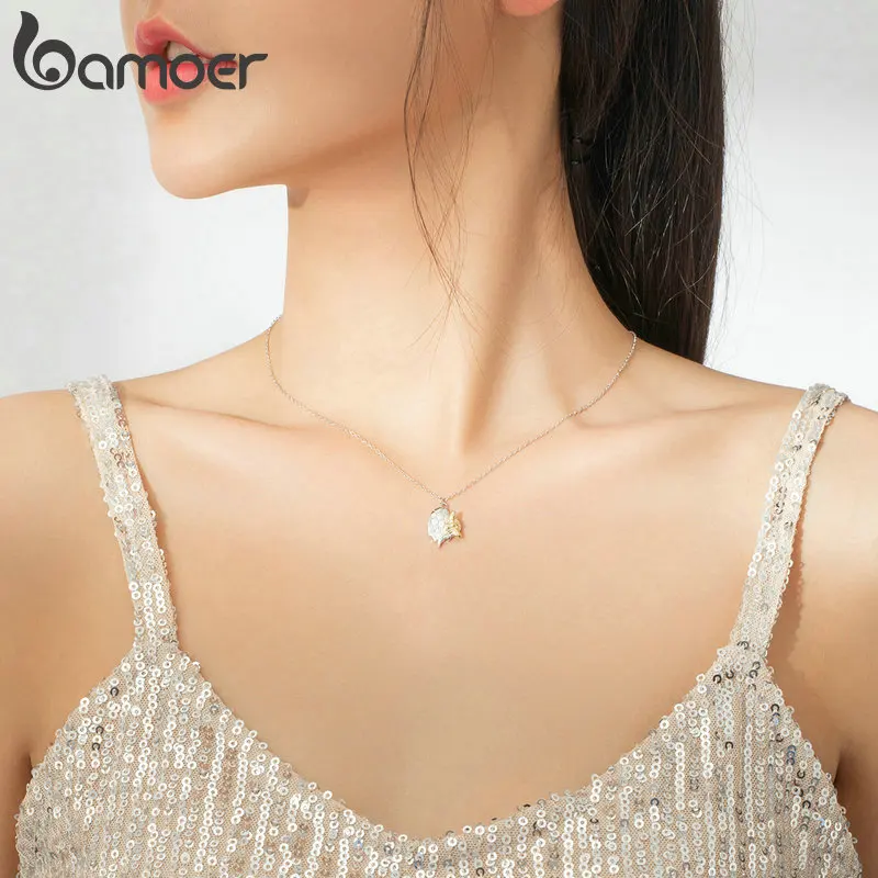 Ожерелье с подвеской в виде Лабрадора bamoer GAN170 ожерелье из натурального 925 пробы