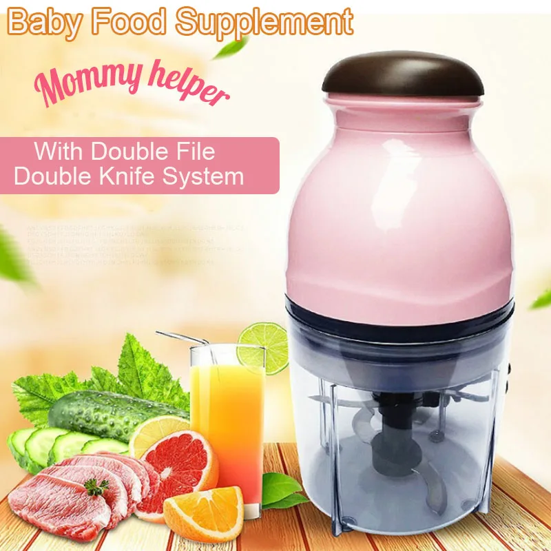

220V EU Plug Mini Multifunction Electric Meat Grinder Meat Vegetable Fruit Mixer Blender Chopper Juicer Baby Food Processor