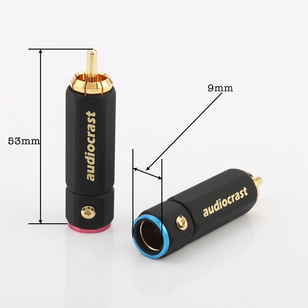 50 шт. аудио кабель RCA штекер для diy Аудио Видео разъем|rca video plug|connectors for cablesconnector male |