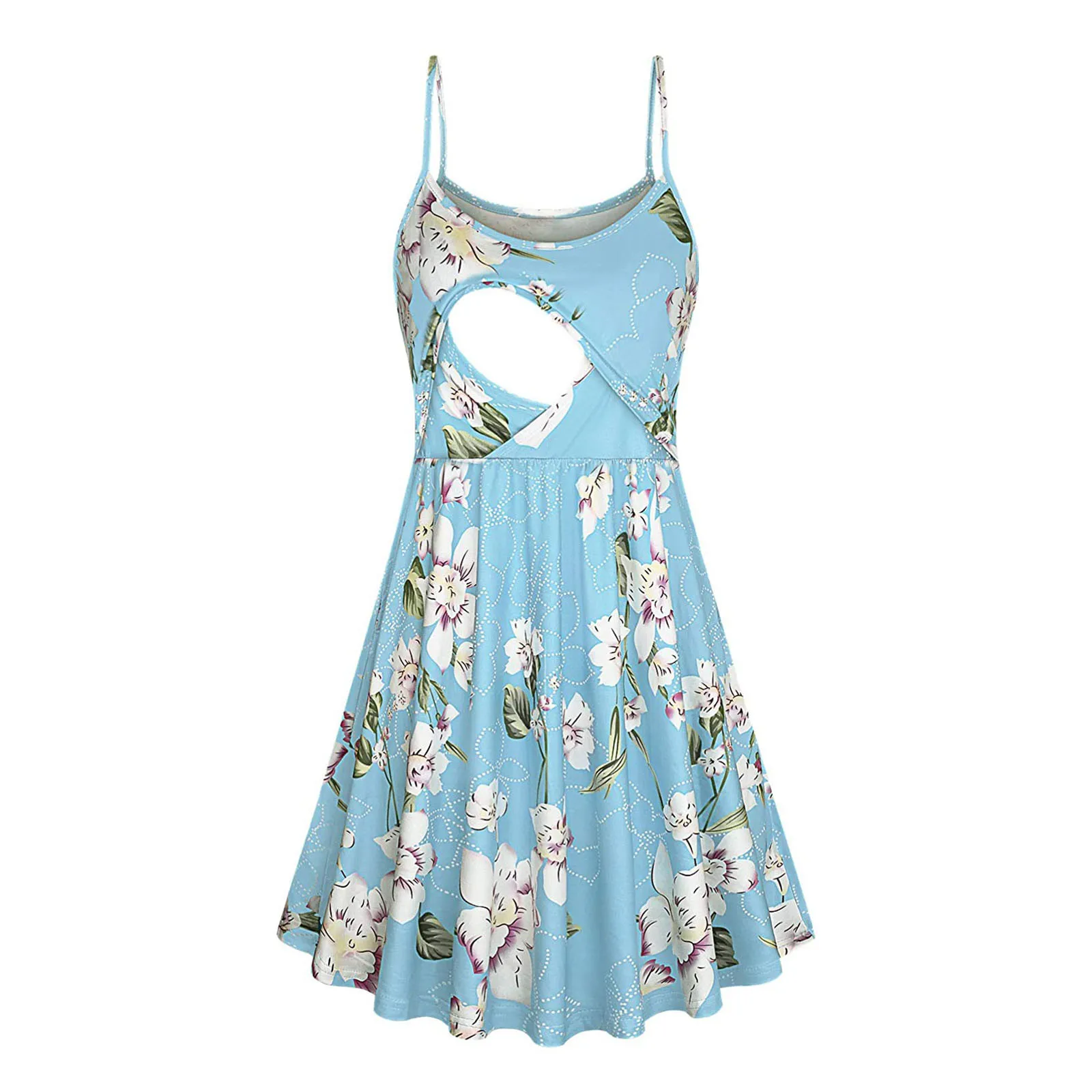 Беременности и родам ночная рубашка летние платья модное платье на петельках с