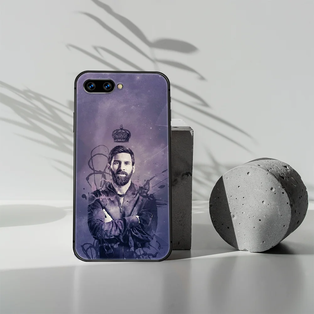 

Football superstar messi Phone Case Cover Hull For HUAWEI honor 7a 8s 8a 8x 9 9x 10 20 i Lite Pro black Cell 3D Bumper Luxury