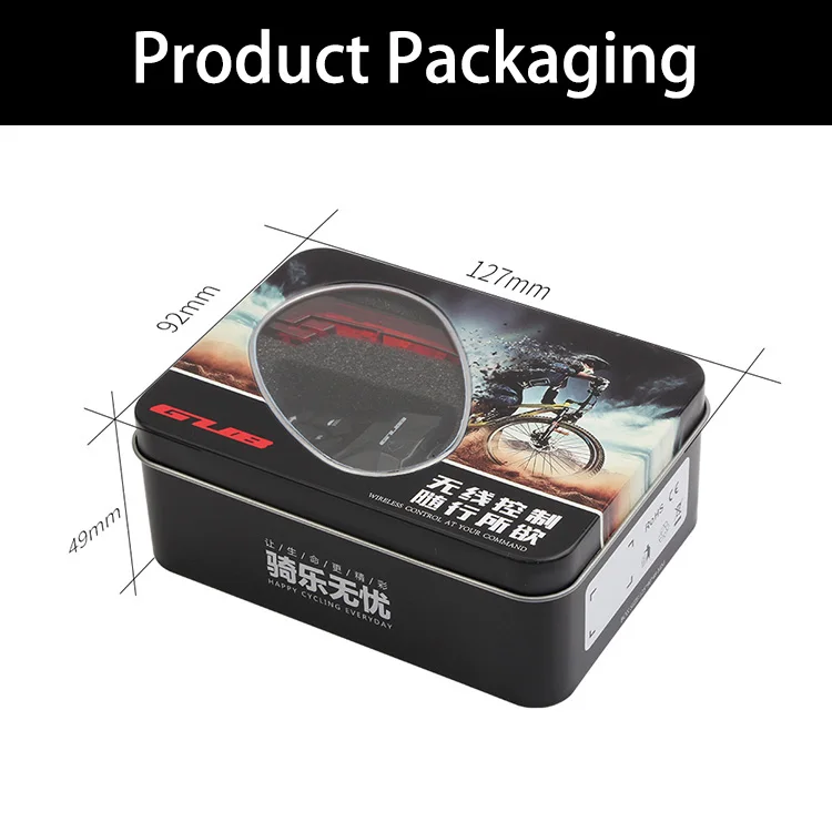 GUB USB Перезаряжаемый задний фонарь для велосипеда беспроводной с дистанционным