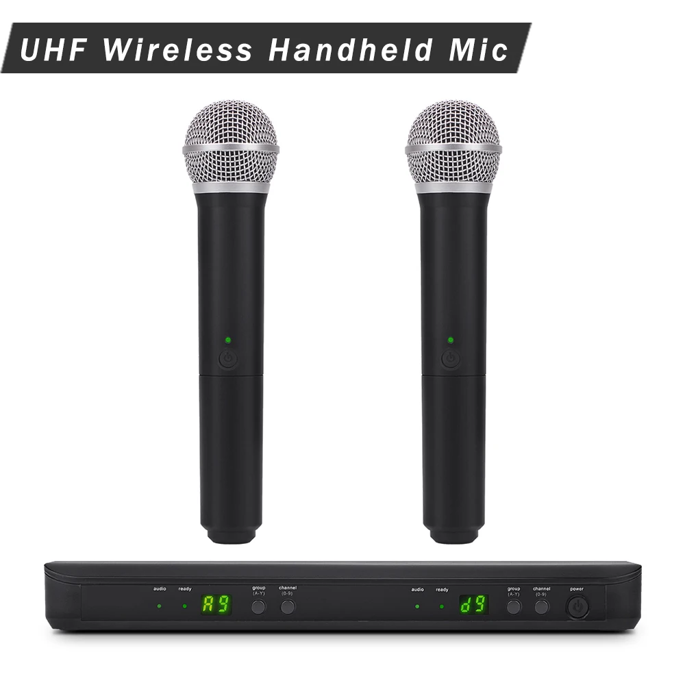 Профессиональный BX288 58 BX88 58A UHF беспроводной микрофон для караоке система с двойным портативным передатчиком UT4 TPYE Mic