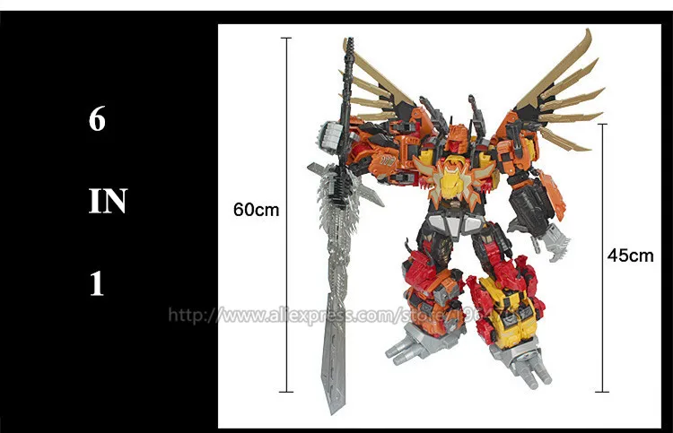 JINBAO NBK 6 в 1 большой Опустошитель Predaking Трансформационные игрушки мальчик робот автомобиль ко G1Trucks модель аниме фигурка игрушка для детей и взрослых