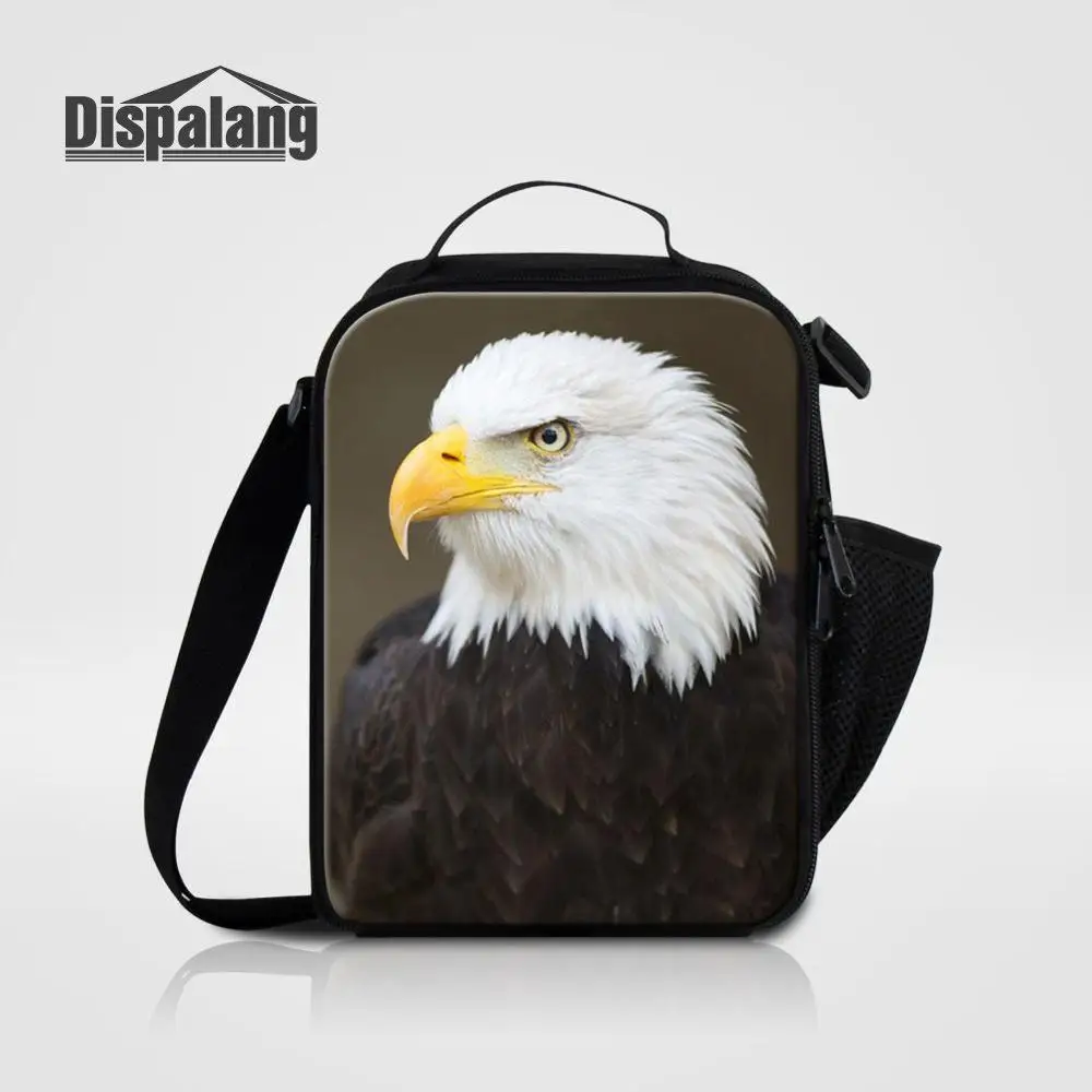 Ланчбокс с принтом лысого Орла для мужчин и женщин Термосумка рисунком птицы