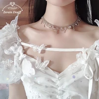 2021 new light luxury high end necklace design sense necklace super fairy clavicle chain wholesale choker