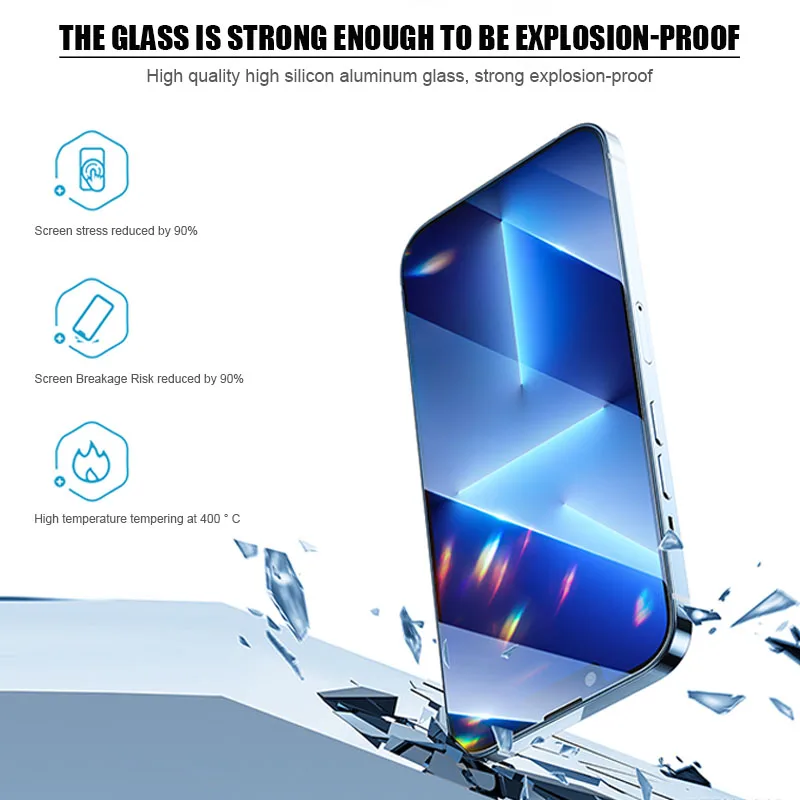 Vidrio Protector para iPhone 13 Pro Max, Protector de pantalla para iPhone 13 Pro 13 Pro Max, Mini vidrio, 3 uds.-2