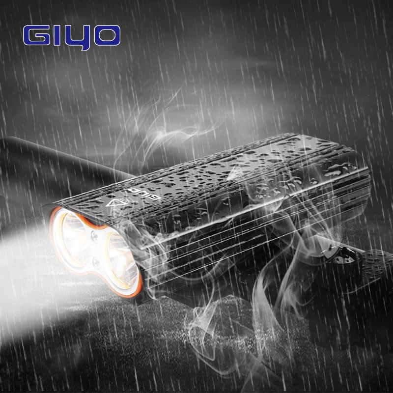 

Фары для горного велосипеда с зарядкой от USB, светодиодные лампы с бликами, водонепроницаемое и противотуманное оборудование для верховой е...