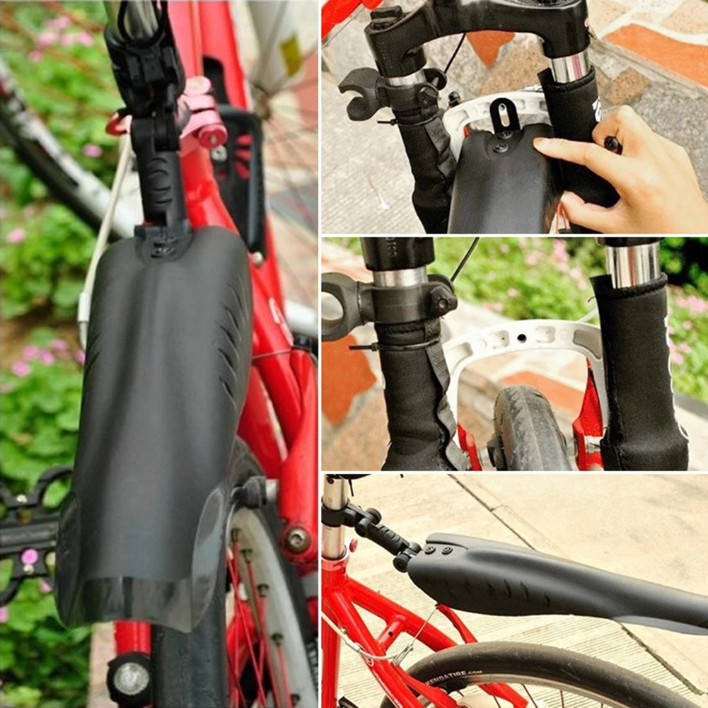 Bicycle Fender For Mountain Bike Front Rear Plastic Splash Guard Mudguards Set Mudgua | Спорт и развлечения