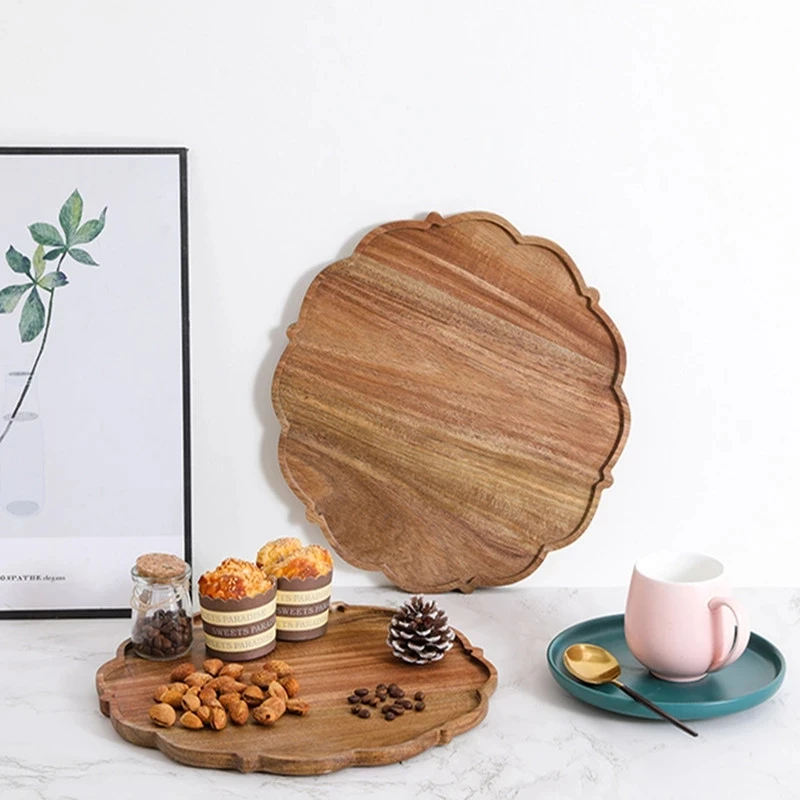 

Flower Shape Cake Candy Fruit Dinner Dessert Coffee Tea Trays Plates Food Storage Dishes
