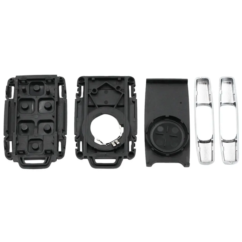 4/6 кнопочный серебристый боковой Чехол для ключа с дистанционным управлением