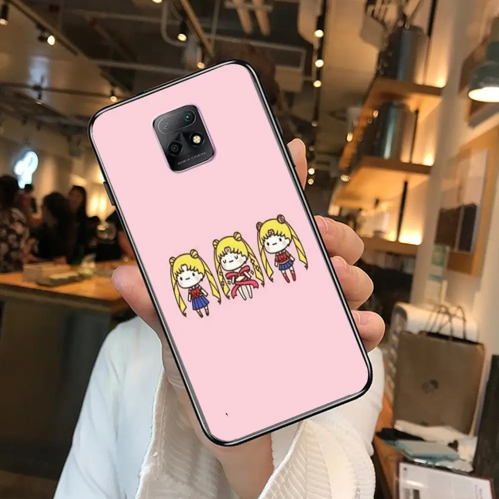 

Girl Warrior Anime Phone Case For XiaoMi Redmi 10X 9 8 7 6 5 A Pro S2 K20 T 5G Y1 Anime Black Cover Silicone Back Pretty