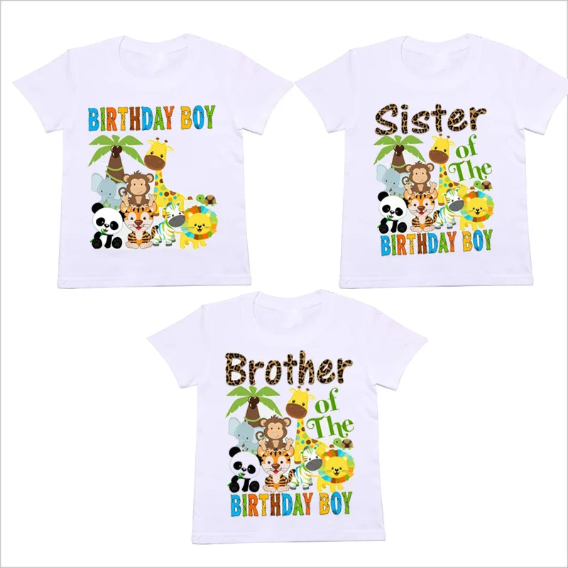 

Woodland jungle forest animal themed wild one two 1st 2nd 3rd 4th 5th 6th 7th 8th 9th 10th Birthday Brother sister gift present