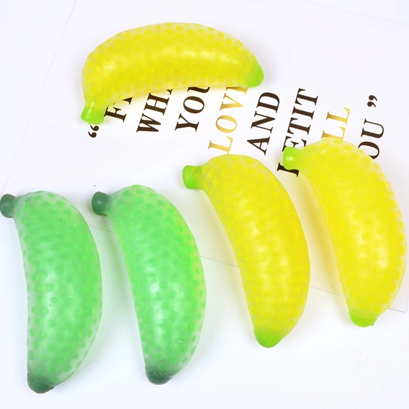

Simulation Banana Fruit Shape Stress Squeeze Toy Kneading Decompression Soft Squeeze Squishy Stress Relief Funny Toys