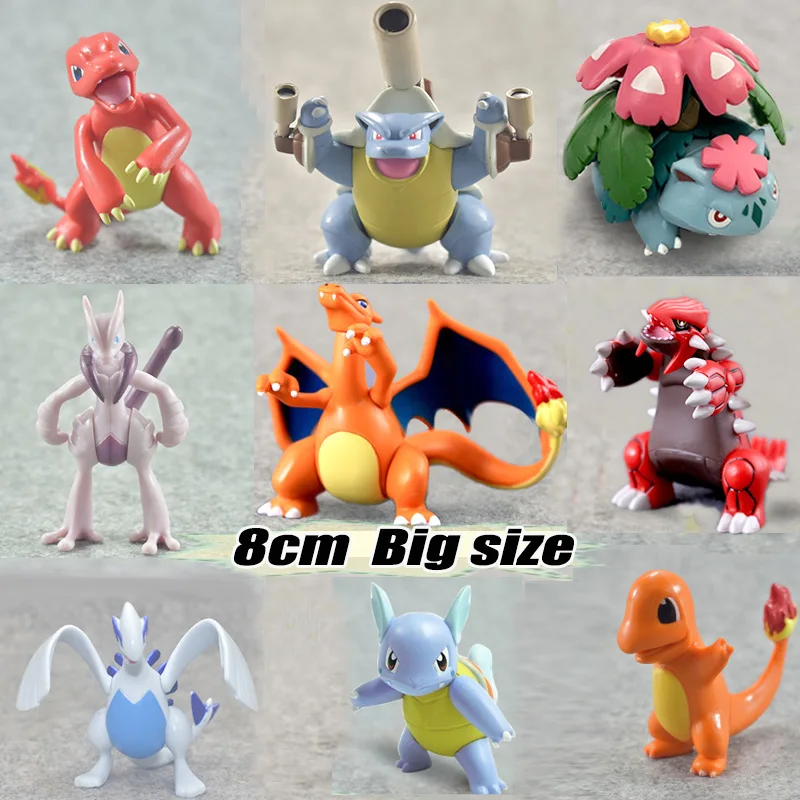 Большой размер Wartortle Charmeleon Delphox Ivysaur Venusaur MEGA Аниме фигурки Модель