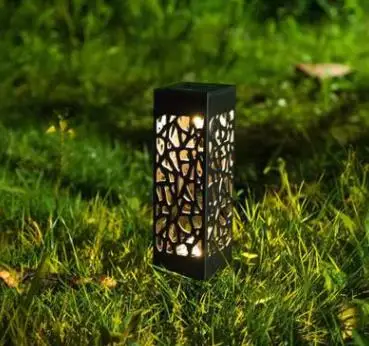 Warm white COCOZ 6/8 шт. солнечного света полые Солнечный светодиодный садовый открытый Водонепроницаемый для двора садовой дорожки - Испускаемый цвет: Warm white