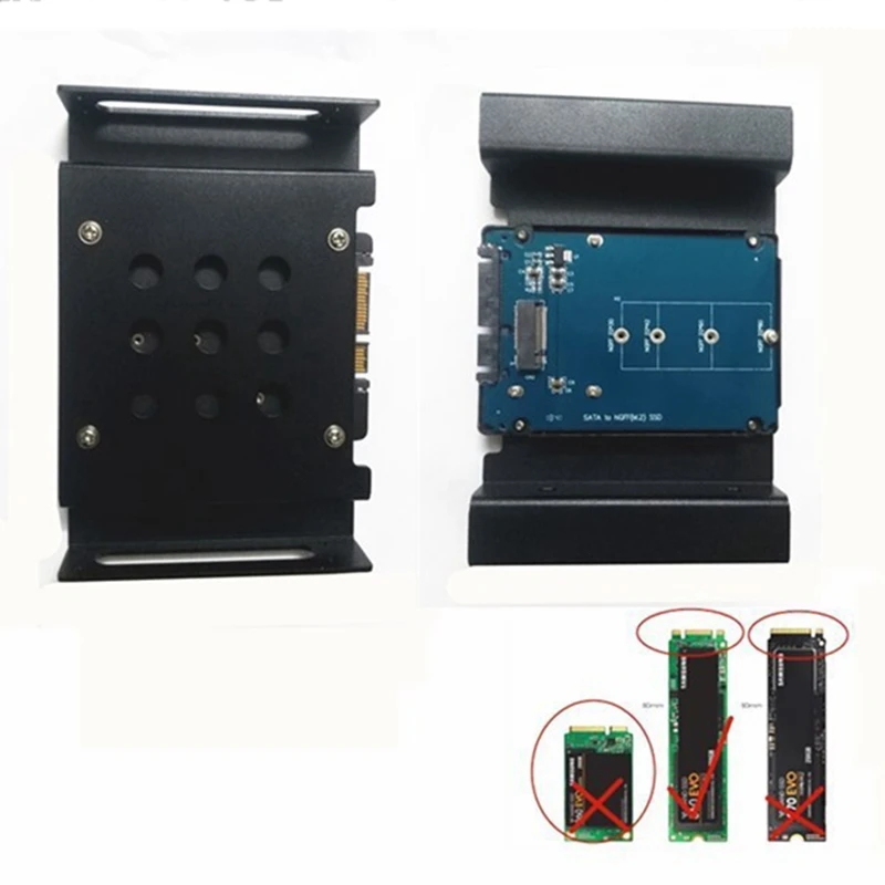M.2(B-Key)NGFF-SATA SSD To SATA 5.25-Inch Optical Drive Bit Adapter Hard Holder Chassis Disk Bracket | Электроника