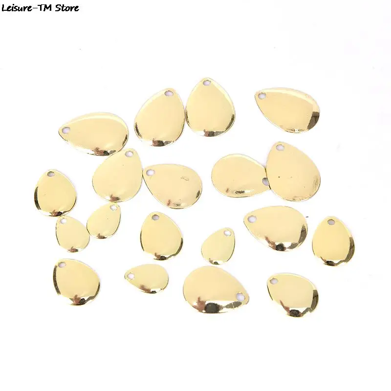 20 шт./лот Спиннер кольца лезвия гладкие ложки снасти поделки приманка Рыболовный