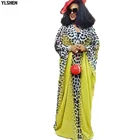 Комплект из 2 предметов, африканские платья с принтом для женщин, одежда размера плюс, Дашики, осенняя одежда, платье в африканском стиле, мусульманское платье, Абая, африканская одежда