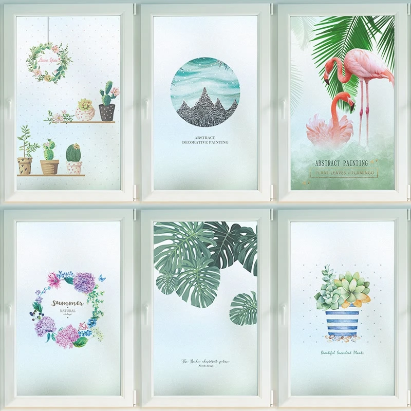 Стеклянная пленка индивидуального размера Электростатическая декоративная для