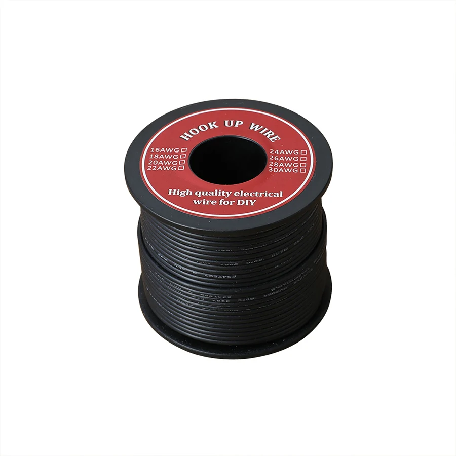 60 м/лот 196ft Hook-up многожильный провод 22 AWG UL3132 гибкий электрический провод с силиконовой оплеткой резиновая Изолированная Луженая Медь 300 в 6 цветов