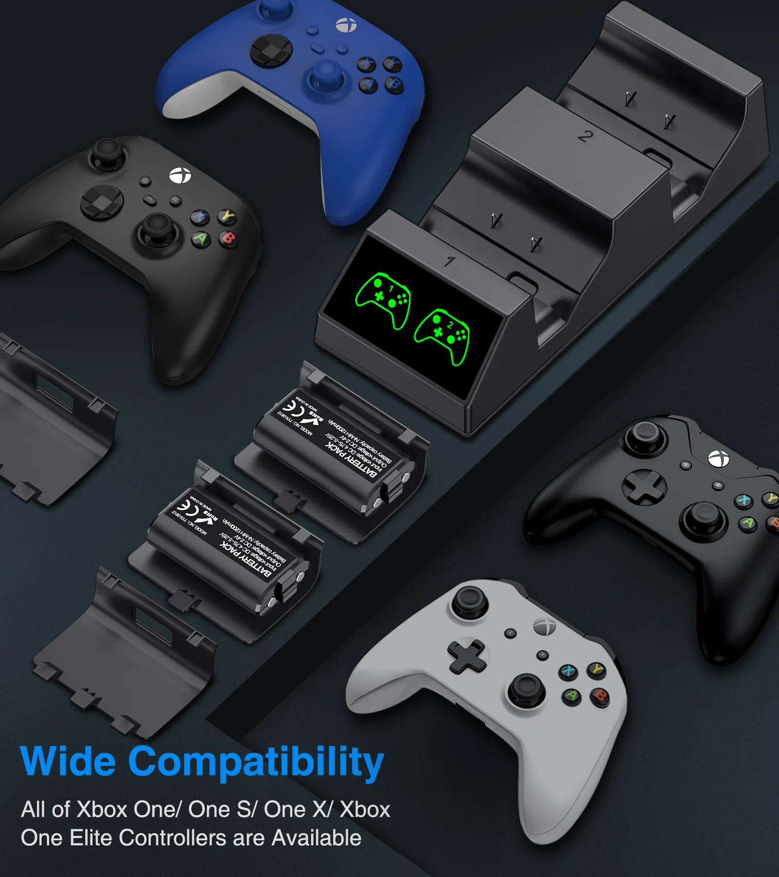 Зарядная док-станция для контроллеров Xbox seвозы X/Xbox серии S зарядное устройство