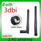 Антенна EOTH 12 шт., 2,4 ГГц, антенна 3 дБи, sma, wlan, Wi-Fi, 2,4 ГГц