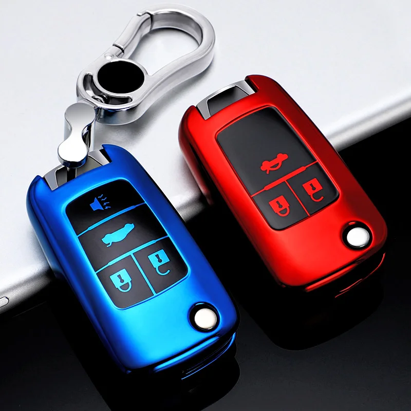 

Soft TPU flip Remote Key Fob case Cover for Chevrolet Camaro Cruze SS Sonic Spark Aveo Epica for Buick Lacrosse Encore GL8 Regal