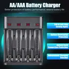 Универсальное зарядное устройство с 4 слотами для аккумуляторов AAAAA
