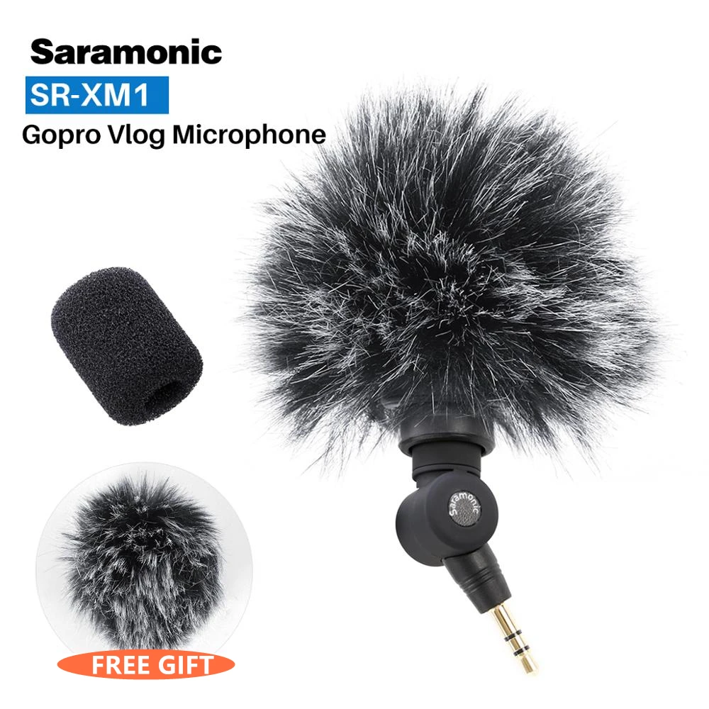 

Saramonic SR-XM1 3.5mm Wireless Omnidirectional Microphone Video Mic for GoPro Hero 7 6 5 DSLR DJI Osmo Action Osmo Pocket