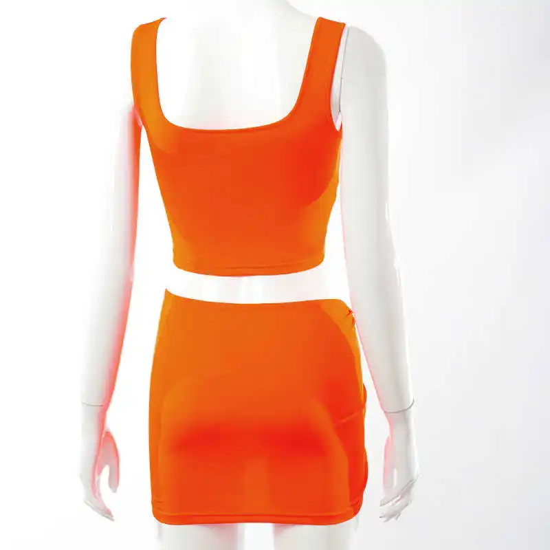 

Giyu Sexy Club Party Two Piece Set Women Skirt Bandage Hollow Out Crop Top Dress Sets Summer Sleeveless Outfits 2 Piece Set