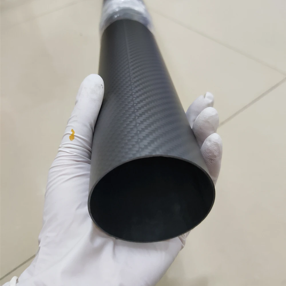 

LAITEHM 1 шт. 3k трубка из углеродного волокна Внешний диаметр 50x48x1000 мм толщина 1 мм полые трубки для модели дрона воздушного змея