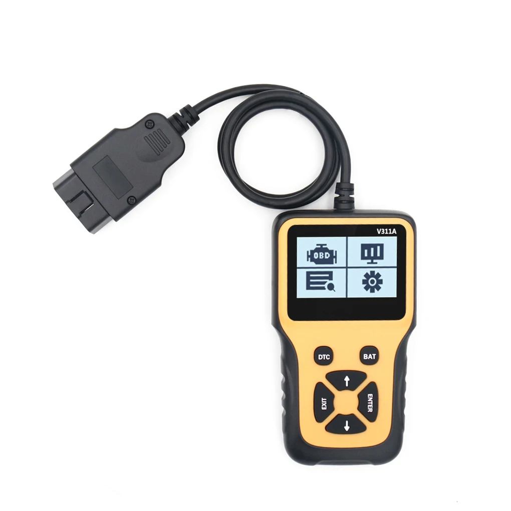 ЖК дисплей автомобиля OBD считыватель кода OBD2 сканер тестер автомобильный