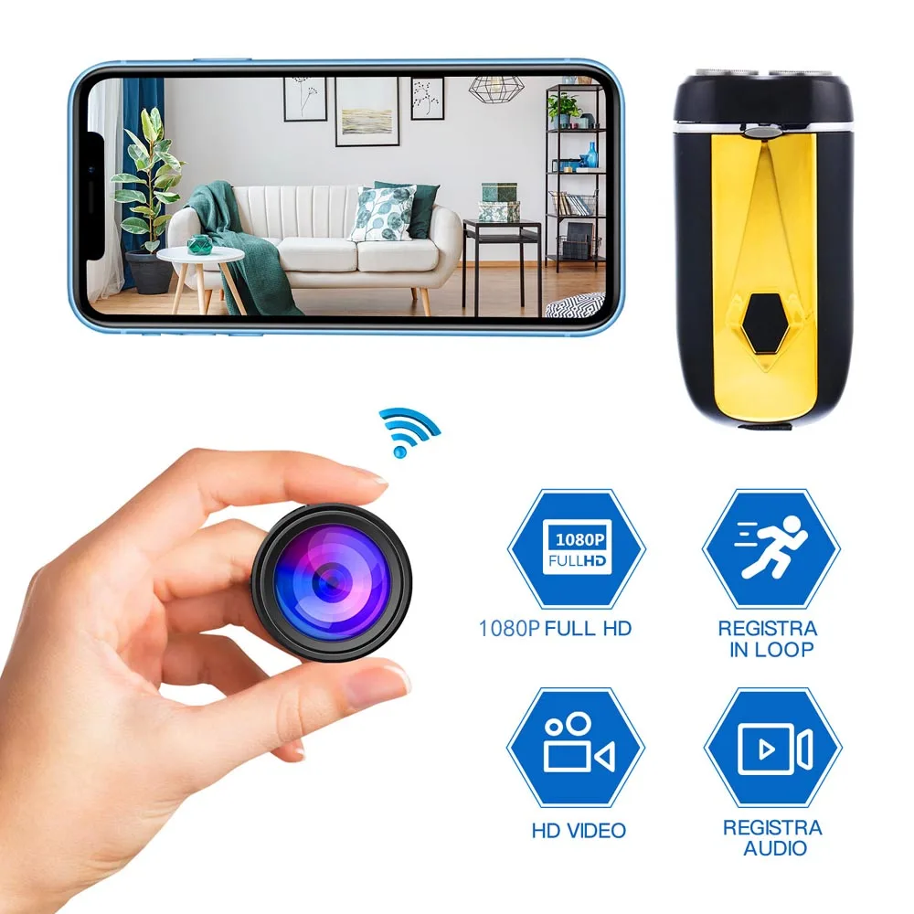 Беспроводная мини-камера видеонаблюдения 1080P HD Wi-Fi | Электроника