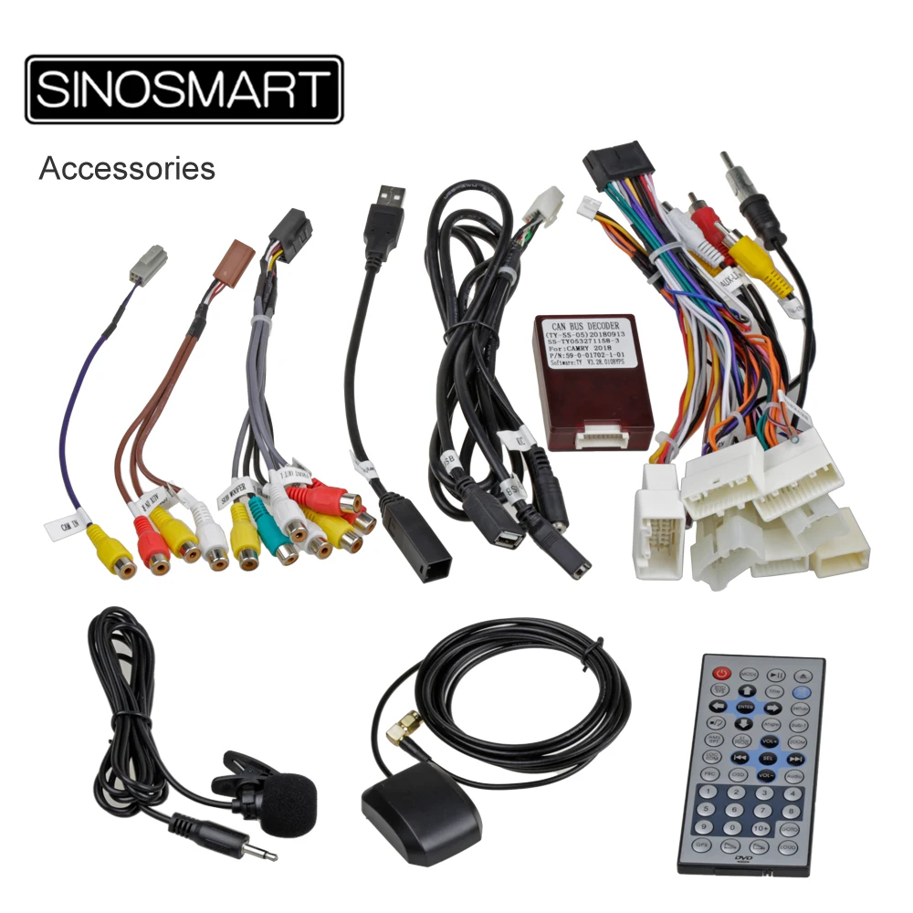 SINOSMART Android 9,0 4G ram 8 core cpu автомобильный Радио gps навигатор плеер для Toyota Fortuner Corolla Prius