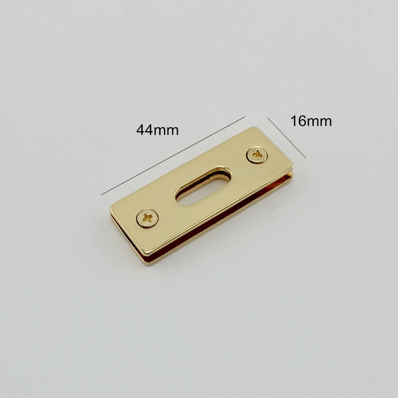 50pcs 44X16mm Gold Silver Tone squared grommet for purse bags straps bracelet belt connect metal alloy eyelets with screws | Багаж и сумки