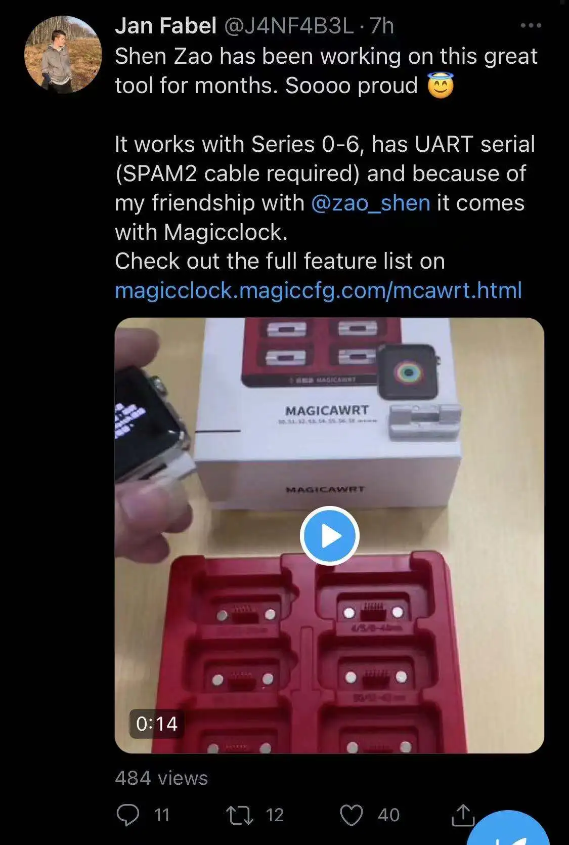 

MasterXu XinZhiZao MagicAWRT 6 в 1 iBUS Magic AWRT адаптер для восстановления инструмента для Apple Watch iWatch S1 S2 S3 S4 S5 S6 38 мм 42 мм 40 мм 4