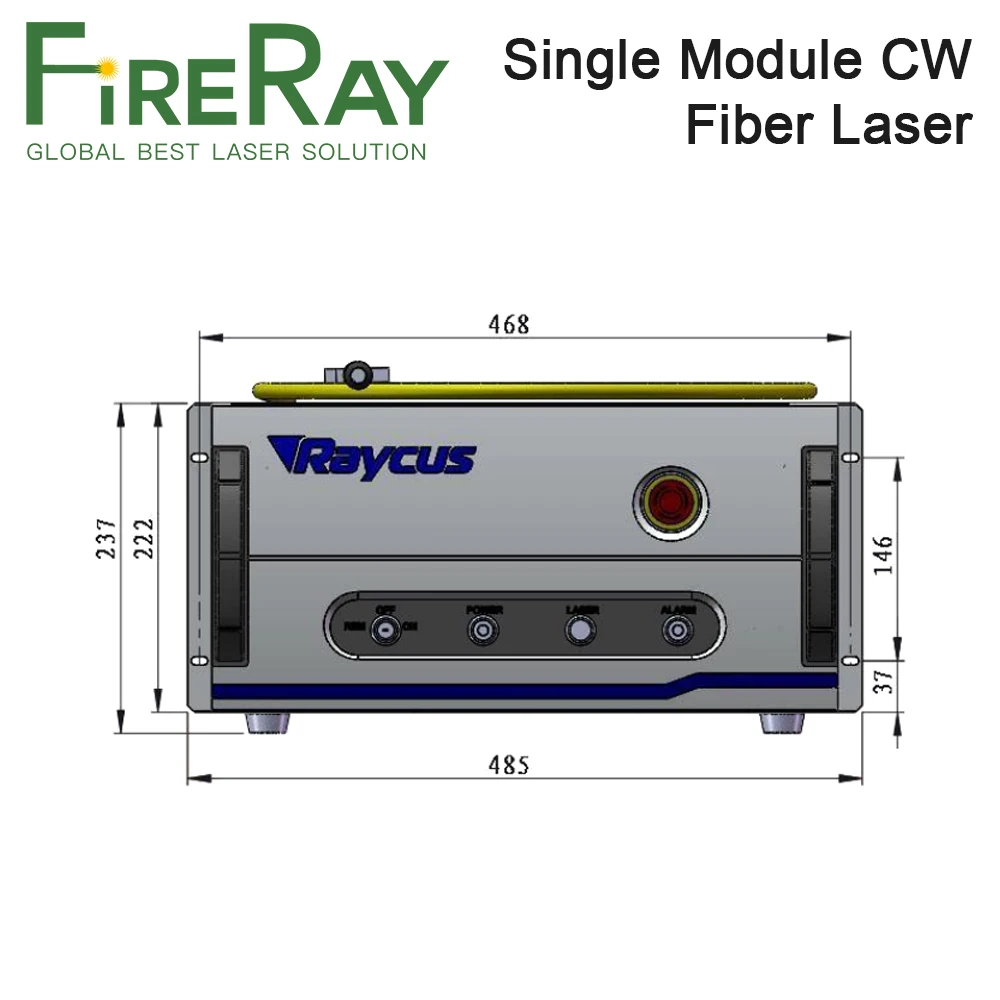 FireRay Raycus 500 Вт 750w 1000w одномодульная волоконные лазеры модуль 1064nm RFL C500 C750 C1000 для