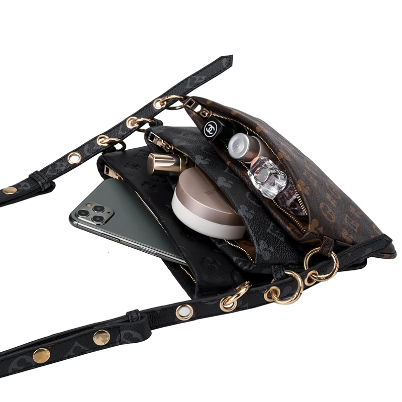 

Printing Multifunctional Luxury Three-piece Suit Women's Bag European and American Fashion Women Shoulder Messenger Bag