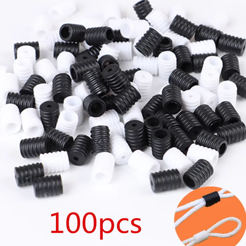 Регулируемая силиконовая Пряжка для маски 100 шт. эластичные концы шнура