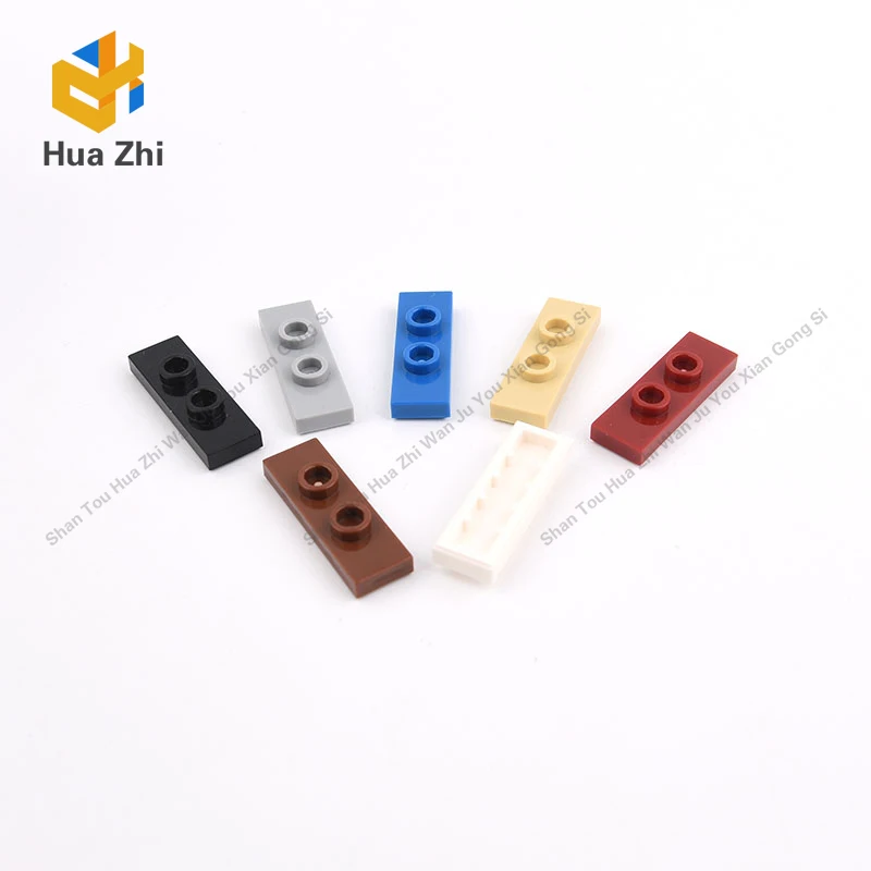 

10 шт. 34103 специальная пластина 1x3 с 2 шпильками с пазами и внутренним держателем шпильки строительные блоки MOC DIY образование